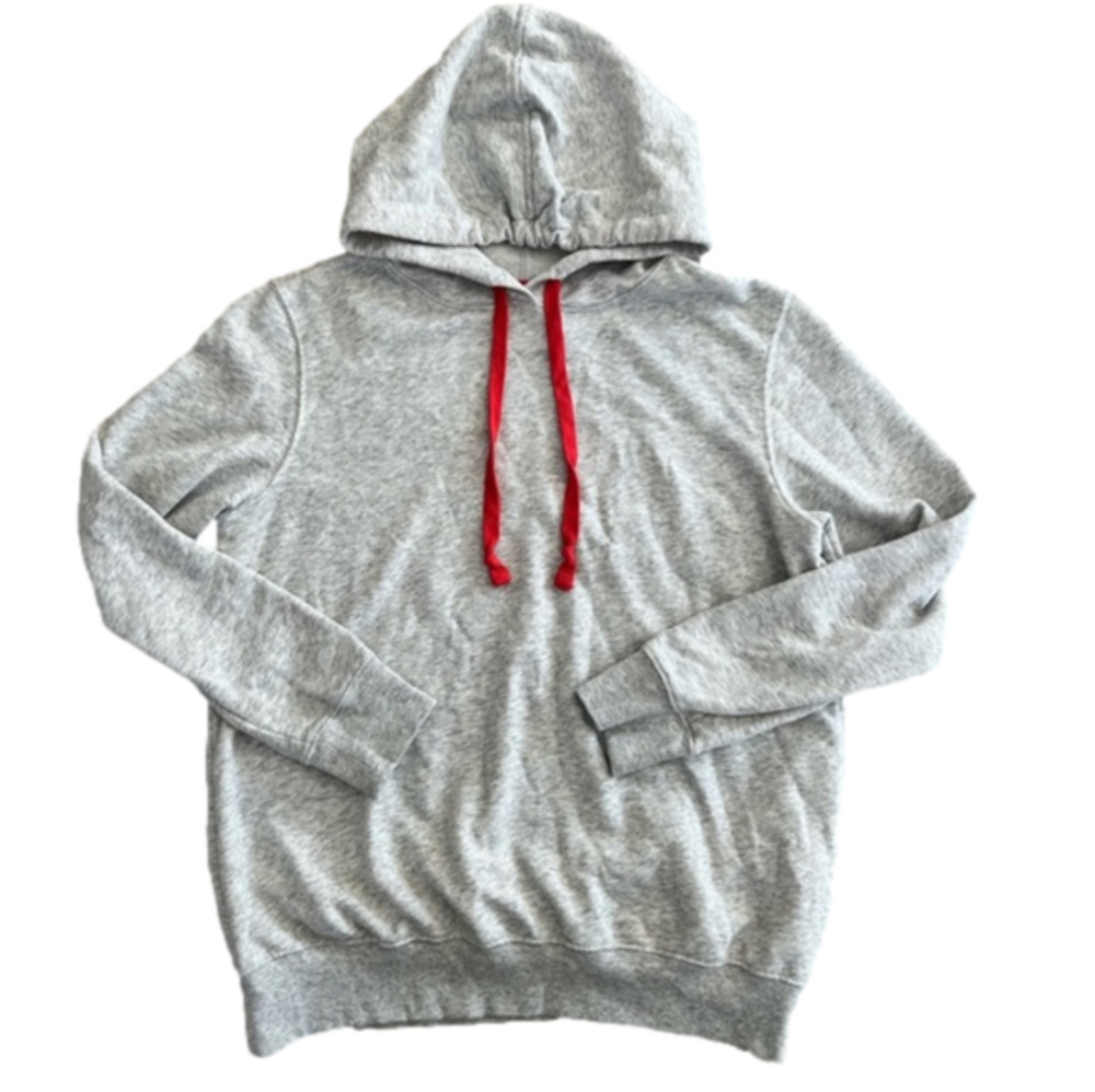 Old Navy Heather Grey Hoody with Red Drawstrings Size Medium